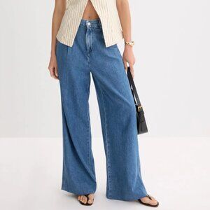 NWT DL1961 Hepburn Wide Leg Jeans Plus Size 32